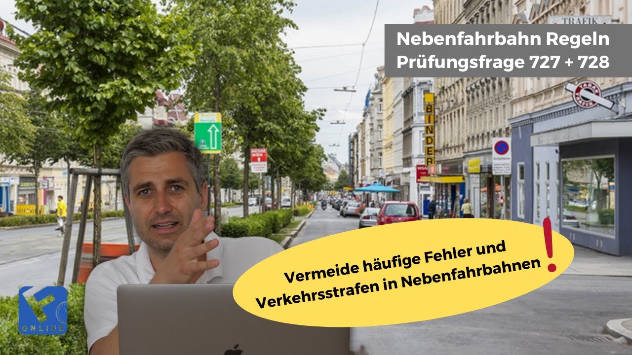 Video zu Frage: Sie möchten zu dem Lokal mit dem blauen Sonnenschirm am rechten Straßenrand fahren. Wie fahren Sie dorthin?